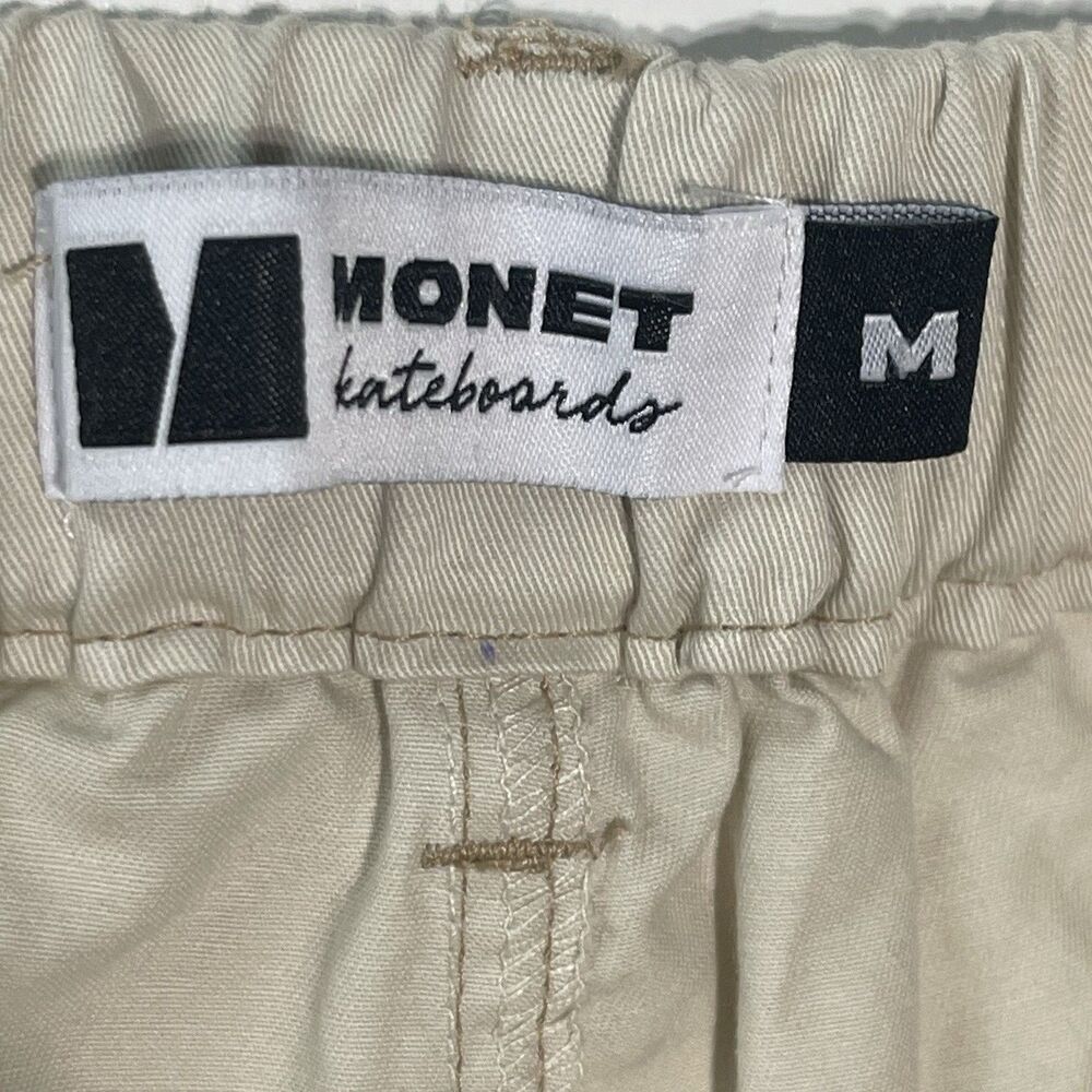 Monet Othello Skateboards Cargo Pants Tan Straight Leg Casual Size Medium New - Picture 3 of 8
